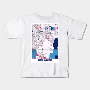 Orlando - United States MilkTea City Map Kids T-Shirt